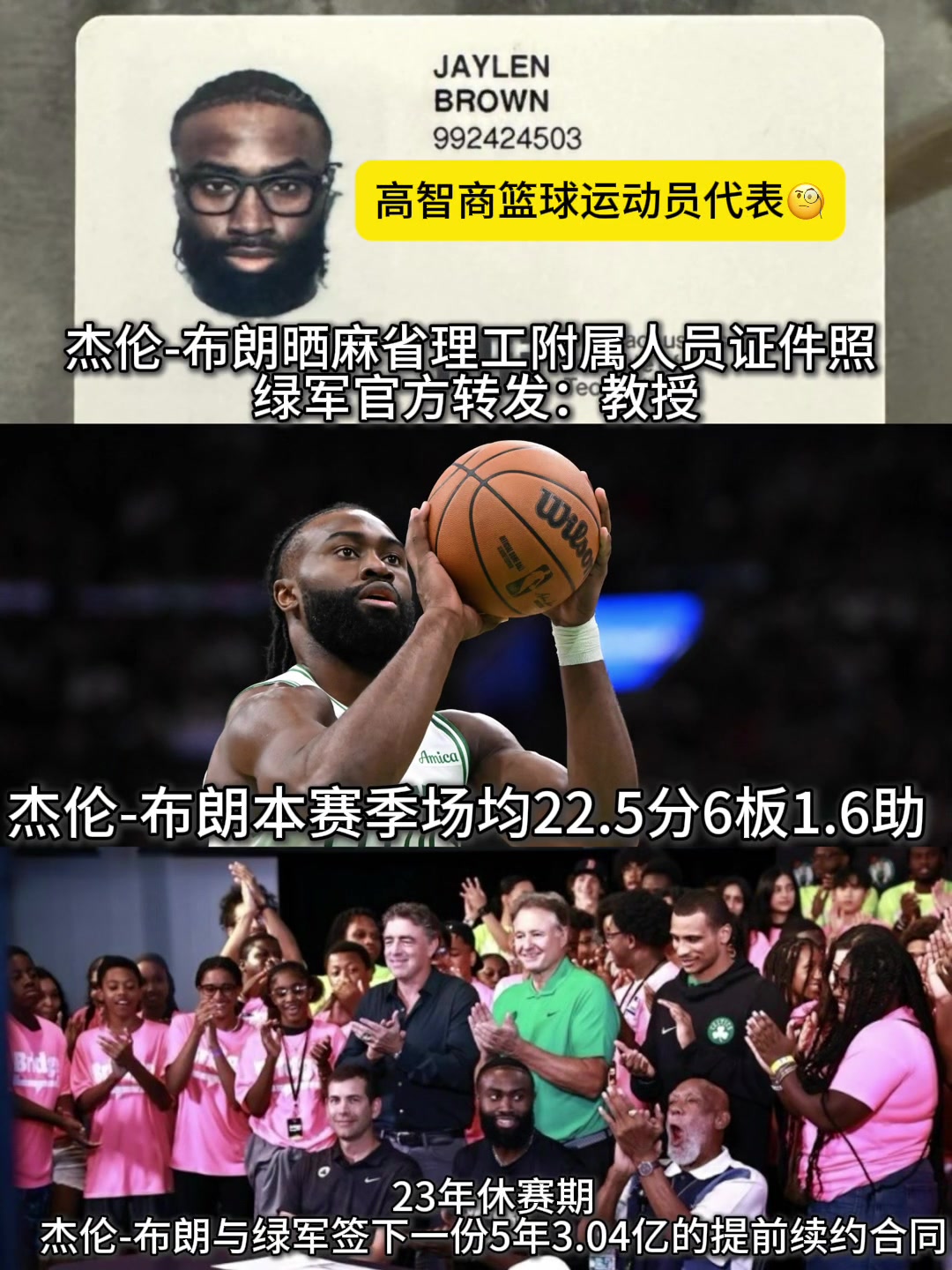 杰伦-布朗不打球的话起码也是华尔街的一个高管吧